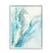 Stupell Industries Nautical Seahorse Blue Fluid Ocean Water in White Frame Wall Art
